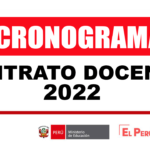 CRONOGRAMA CONTRATO DOCENTE 2022 II-2DA CONVOCATORIA